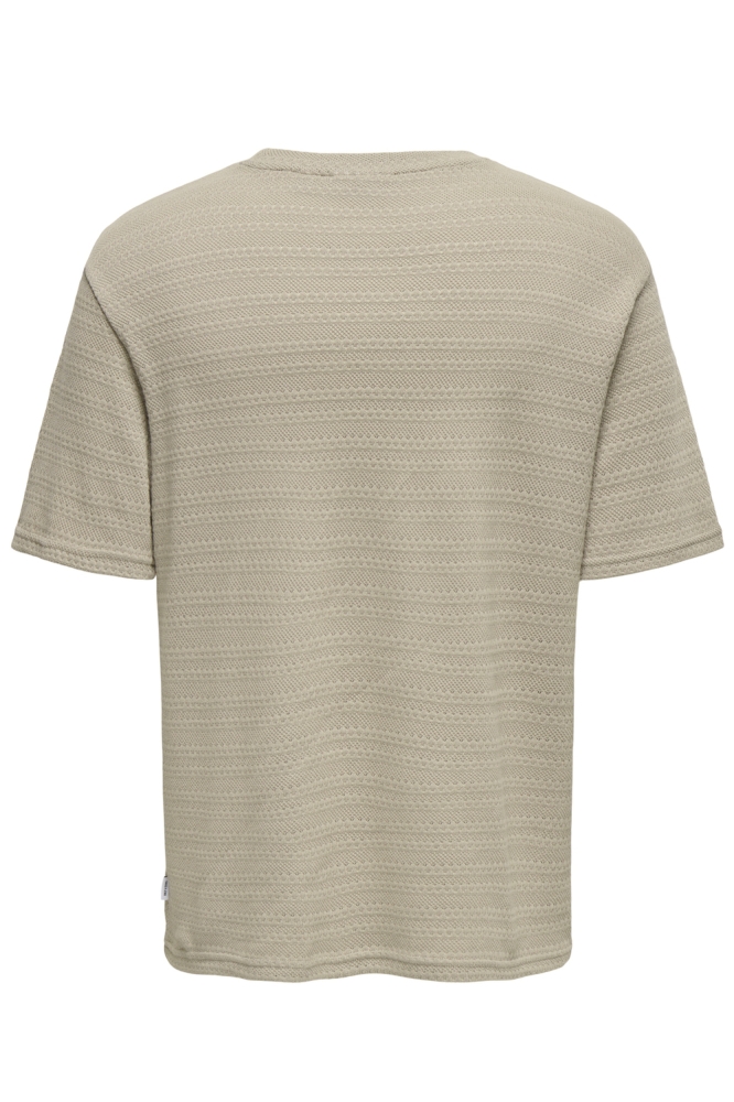 ONSGIVO REG 12 SS CREW KNIT NOOS 22031761 STRING